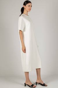 P. CILL Butter Modal Midi T-Shirt Dress: WHITE OR BLACK