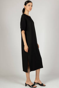 P. CILL Butter Modal Midi T-Shirt Dress: WHITE OR BLACK