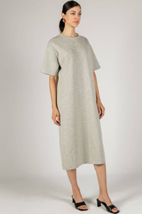 P. CILL Butter Modal Midi T-Shirt Dress: WHITE OR BLACK