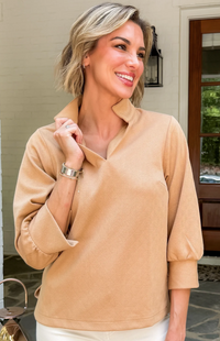 Jocelyn  Top (Green or Camel)