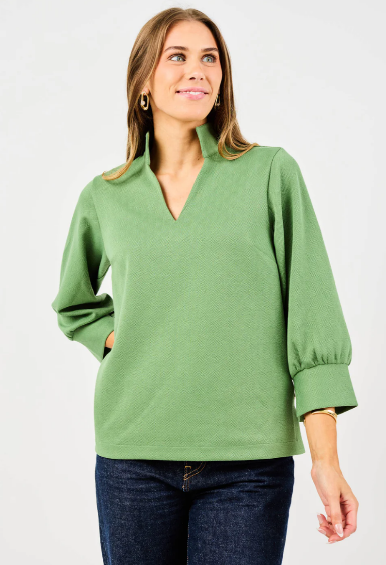 Jocelyn  Top (Green or Camel)