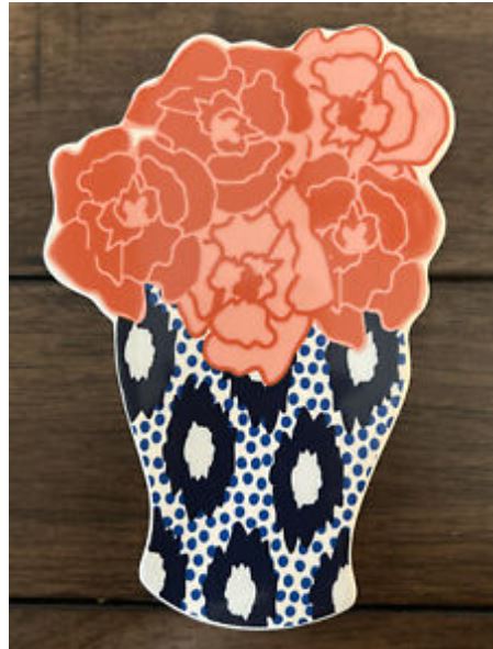 Happy Everything MINI  PINK FLOWER Vase Bouquet Limited Edition