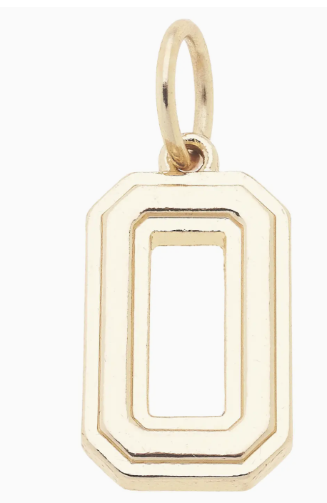CANVAS STYLE CHARM BAR-Number Charm in Shiny Gold