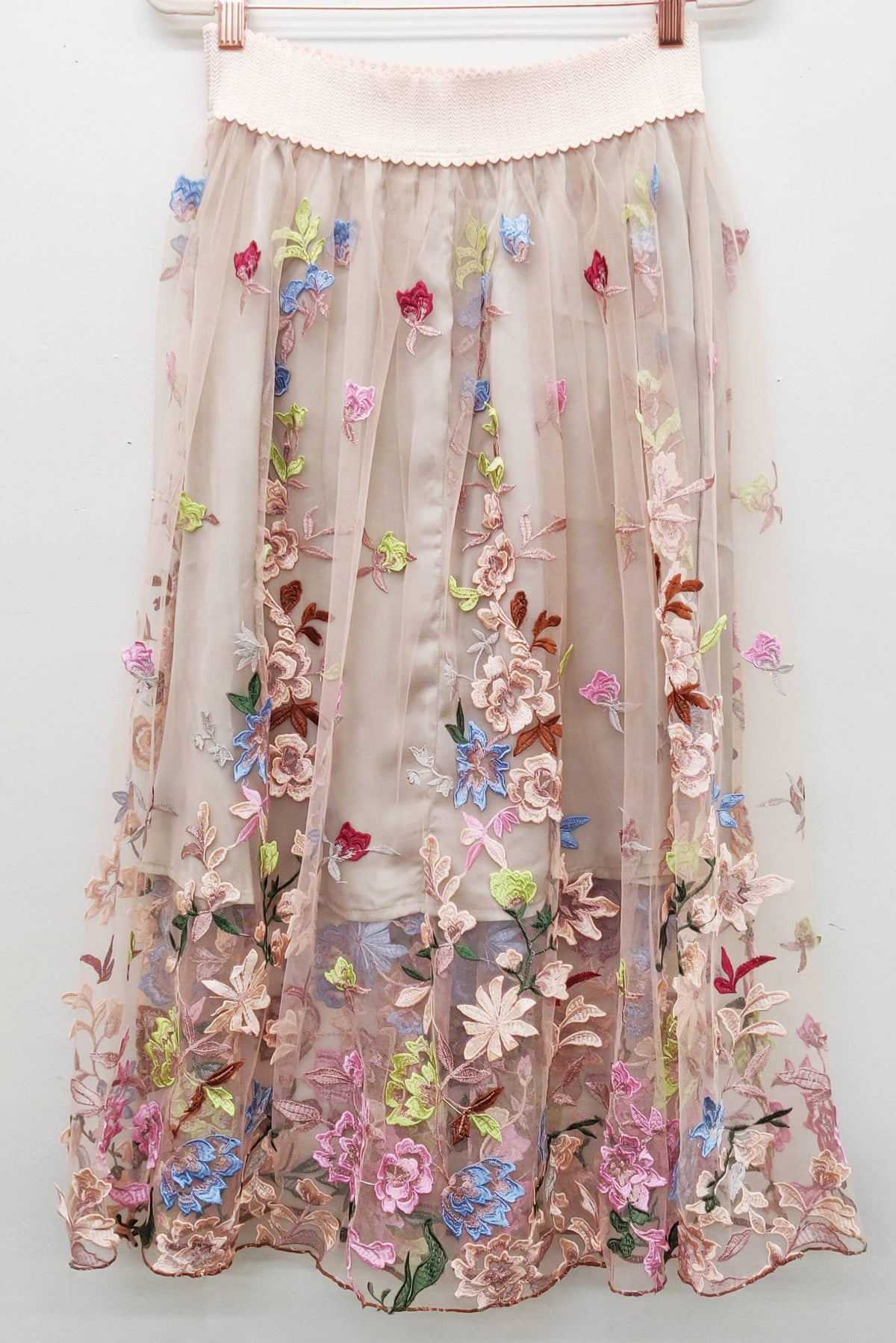 Roman Holiday Skirt: L / Ivory