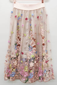 Roman Holiday Skirt: L / Ivory