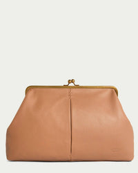 Grace Oversized Clutch: Brandy