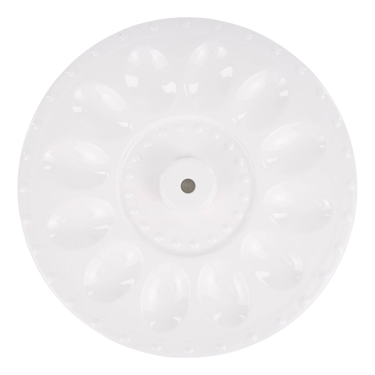 Glory Haus White Egg Plate