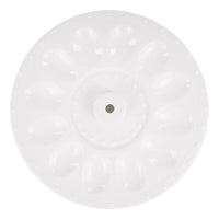 Glory Haus White Egg Plate