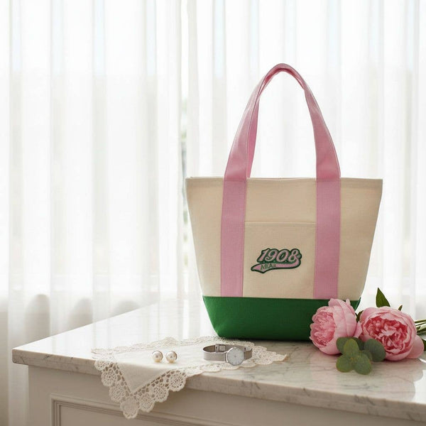 AKA Mini Canvas Tote Bag 1908 Embroidered