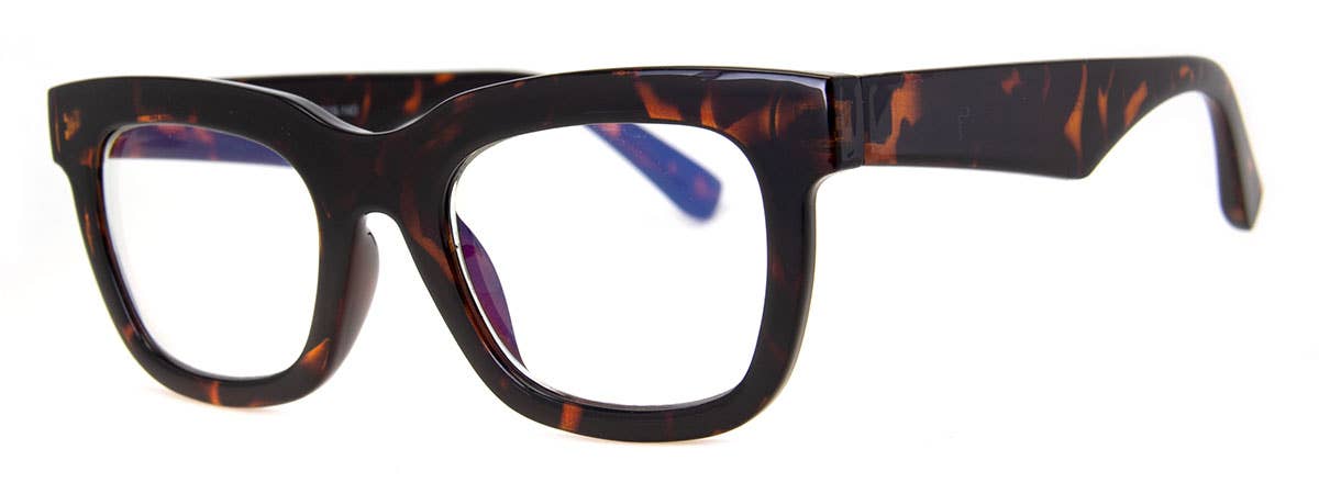ECLECTIC - BLUE LIGHT COMPUTER GLASSES (Non-Magnifying): BLACK,  PINK or TORTOISE