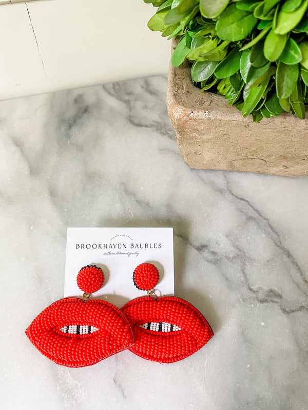 Southern Beaded Statement Fashion Earrings