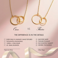 Positive Affirmation Jewelry Gift for Her - Gold or Silver: 14k Gold Vermeil