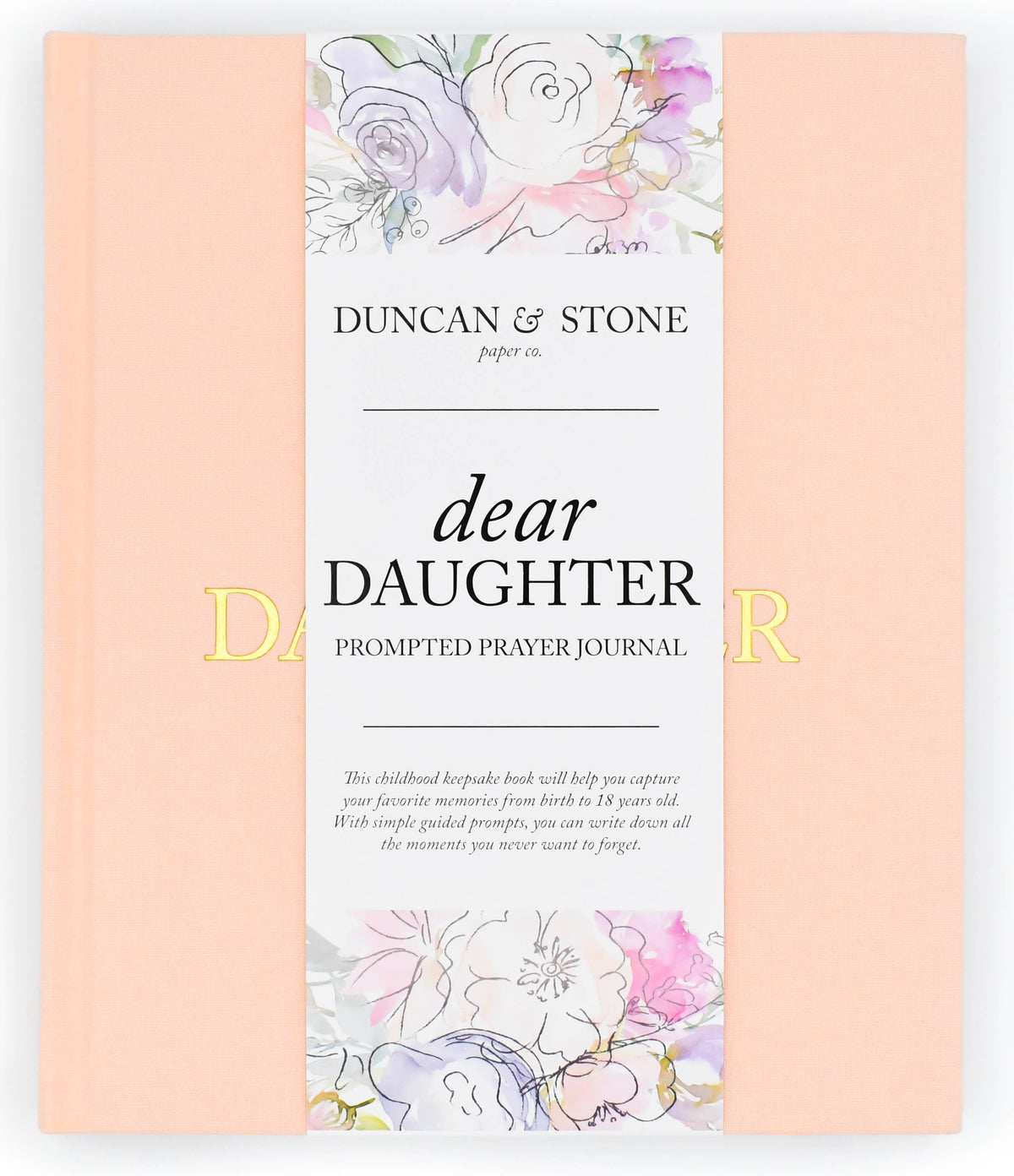 Dear Daughter Childhood Keepsake Book | Mother's Day Gift: Pink
