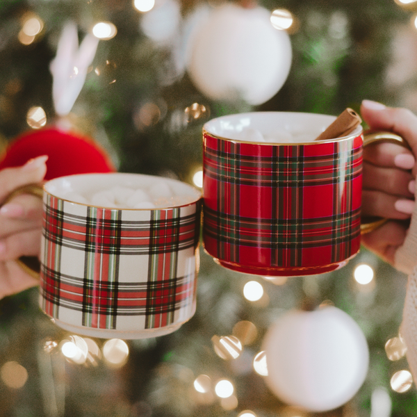 *NEW* Red Plaid Coffee Mug - Christmas Decor & Gifts