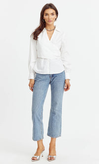 Faith Surplice Shirting:  White