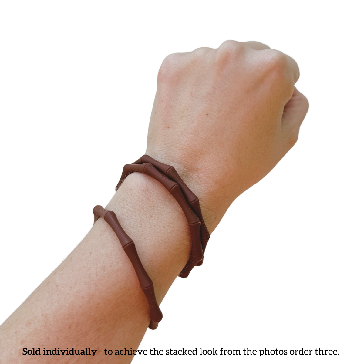 Waterproof Bamboo Bracelet | Travel-Ready Wristwear: Cocoa