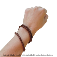 Waterproof Bamboo Bracelet | Travel-Ready Wristwear: Cocoa
