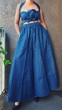 Chloe Denim Convertible Jumpsuit