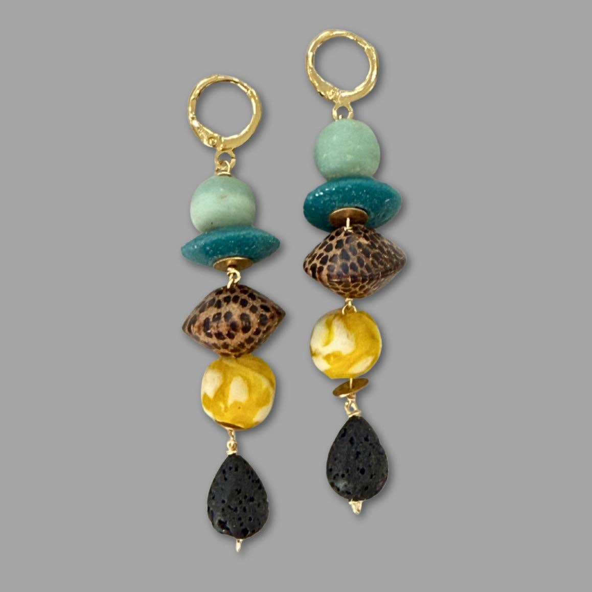 Beaded Dangle Earrings - Boho Drops
