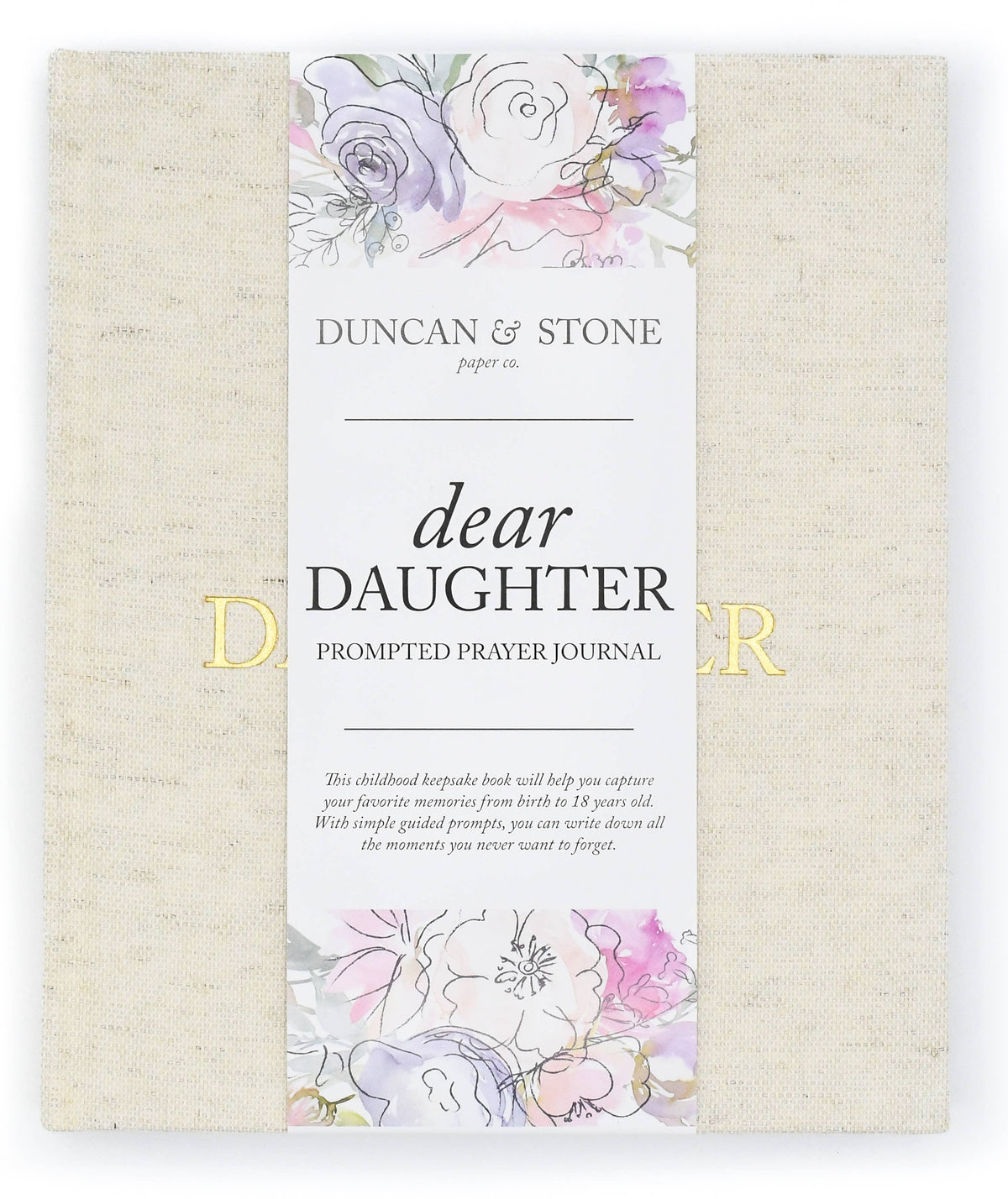 Dear Daughter Childhood Keepsake Book | Mother's Day Gift: Pink