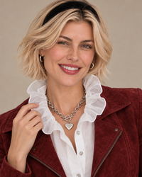 Sweet Jane White Ruffle Collar Dickey Chemisette
