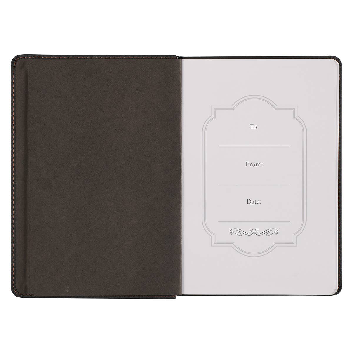 Best Dad Ever Brown Faux Leather Classic Journal - Psalm 28: