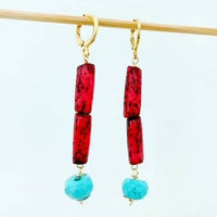 Beaded Dangle Earrings - Boho Drops