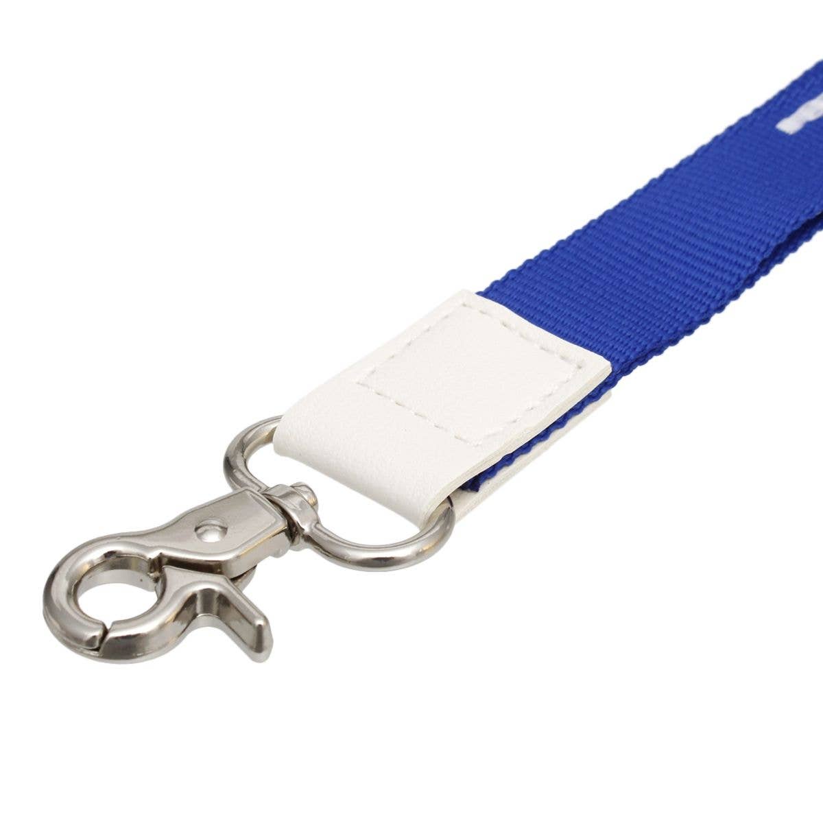 ZPB Blue Canvas Lanyard ID Badge Clip Women: Color