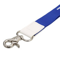 ZPB Blue Canvas Lanyard ID Badge Clip Women: Color