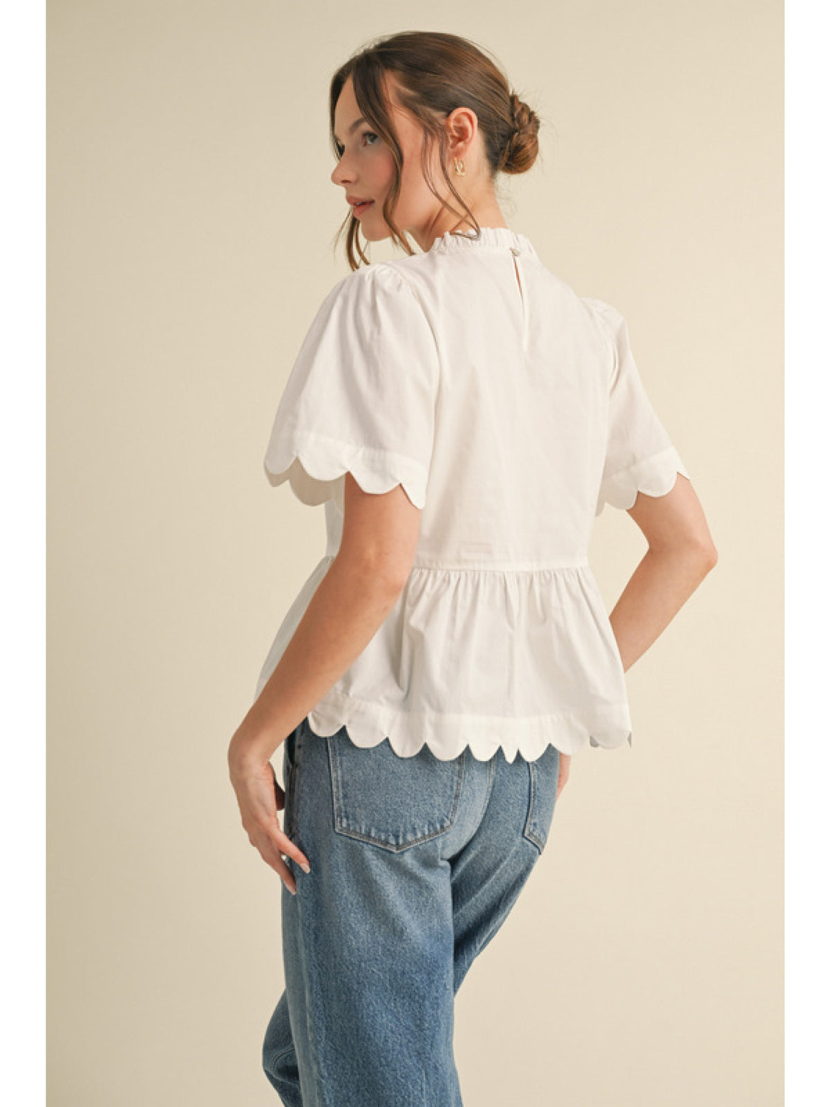 Gretchen Poplin White Top