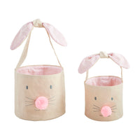 Mudpie Bunny Face Easter Basket (Pink or Blue)