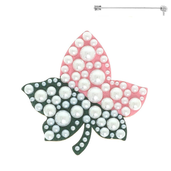 Aka Sorority Ivy Leaf Brooch Pin