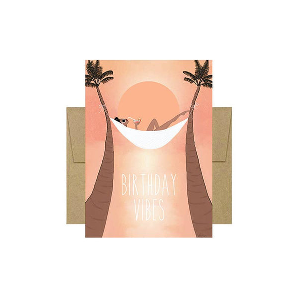 Birthday Vibes Greeting Card
