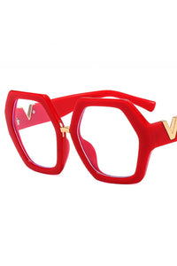 GEOMETRIC FRAME EYEGLASSES