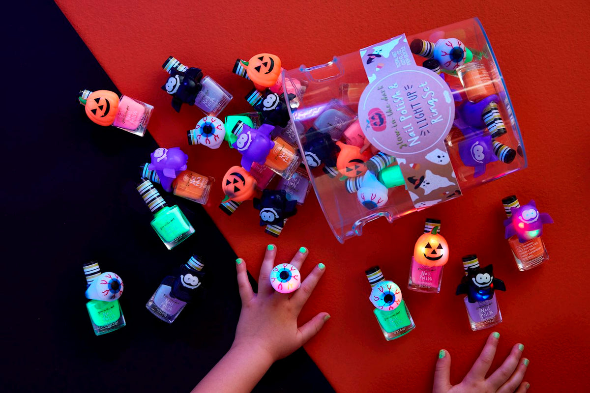 Mudpie Halloween Nail Polish & Ring Sets