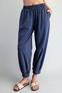 Winona Ribbed Trim Cap Sleeve Top or Elastic Waist Joggers