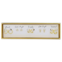 Jane Marie Set of 5 Earrings