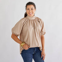 Ryan Bow Top: Black or Khaki