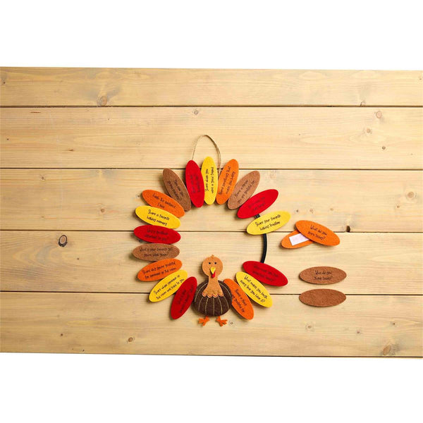 Turkey Gratitude Wreath