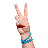 Waterproof Bamboo Bracelet | Travel-Ready Wristwear: Marbled Sea Green