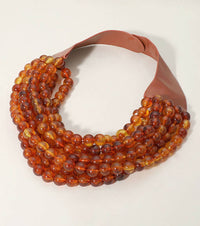 CHUNKY BEADED LAYERED NECKLACE CLASP