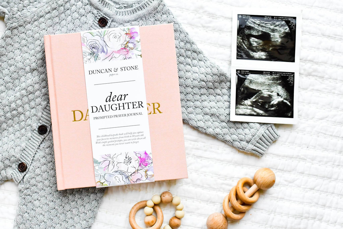 Dear Daughter Childhood Keepsake Book | Mother's Day Gift: Pink