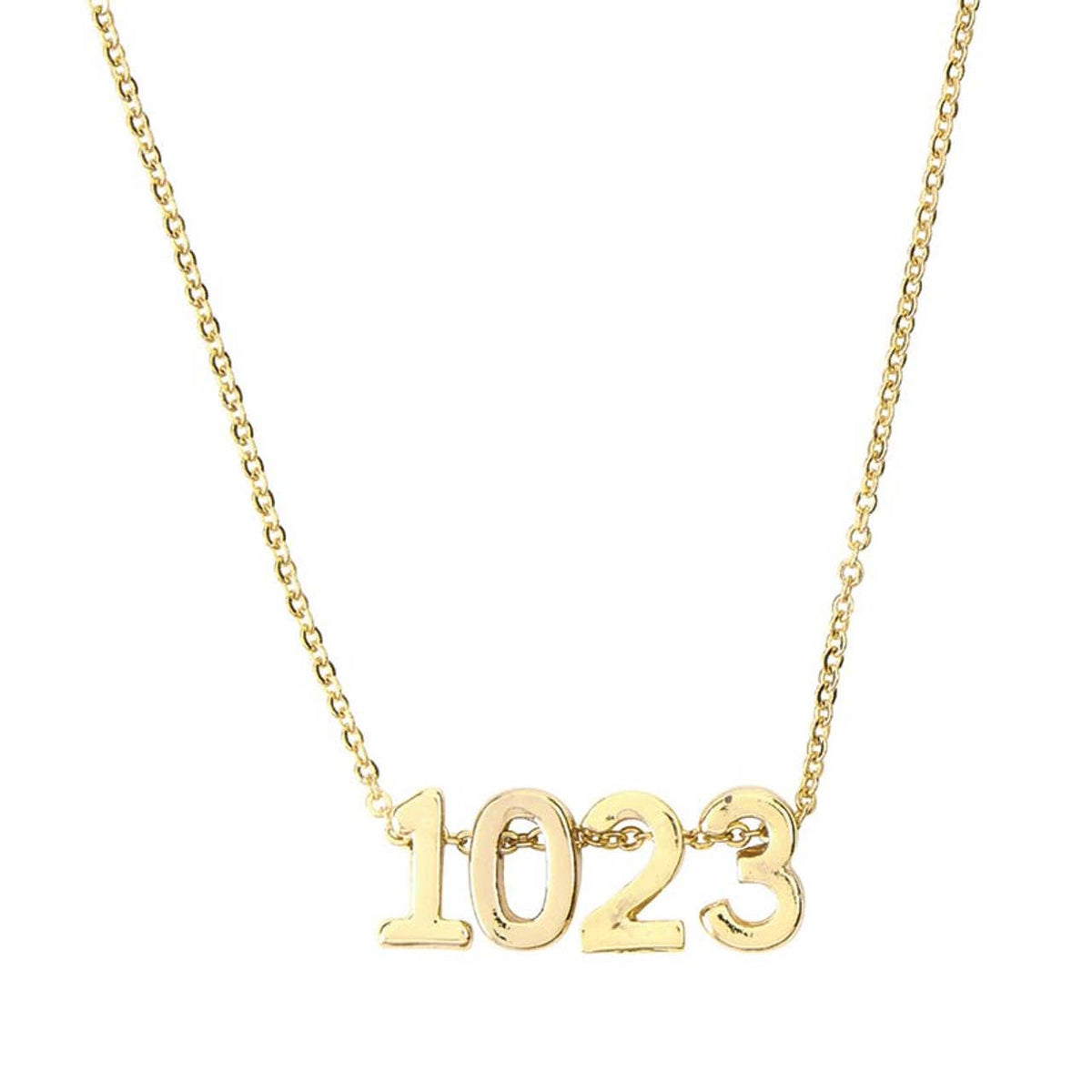 Verse Necklace Filled Display - Spring 25: Gold Plated/Pine Display / 11.5" W x 7.25" H x 1" D