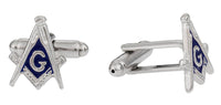 Masonic Cufflinks in Silver Tone - Made in USA