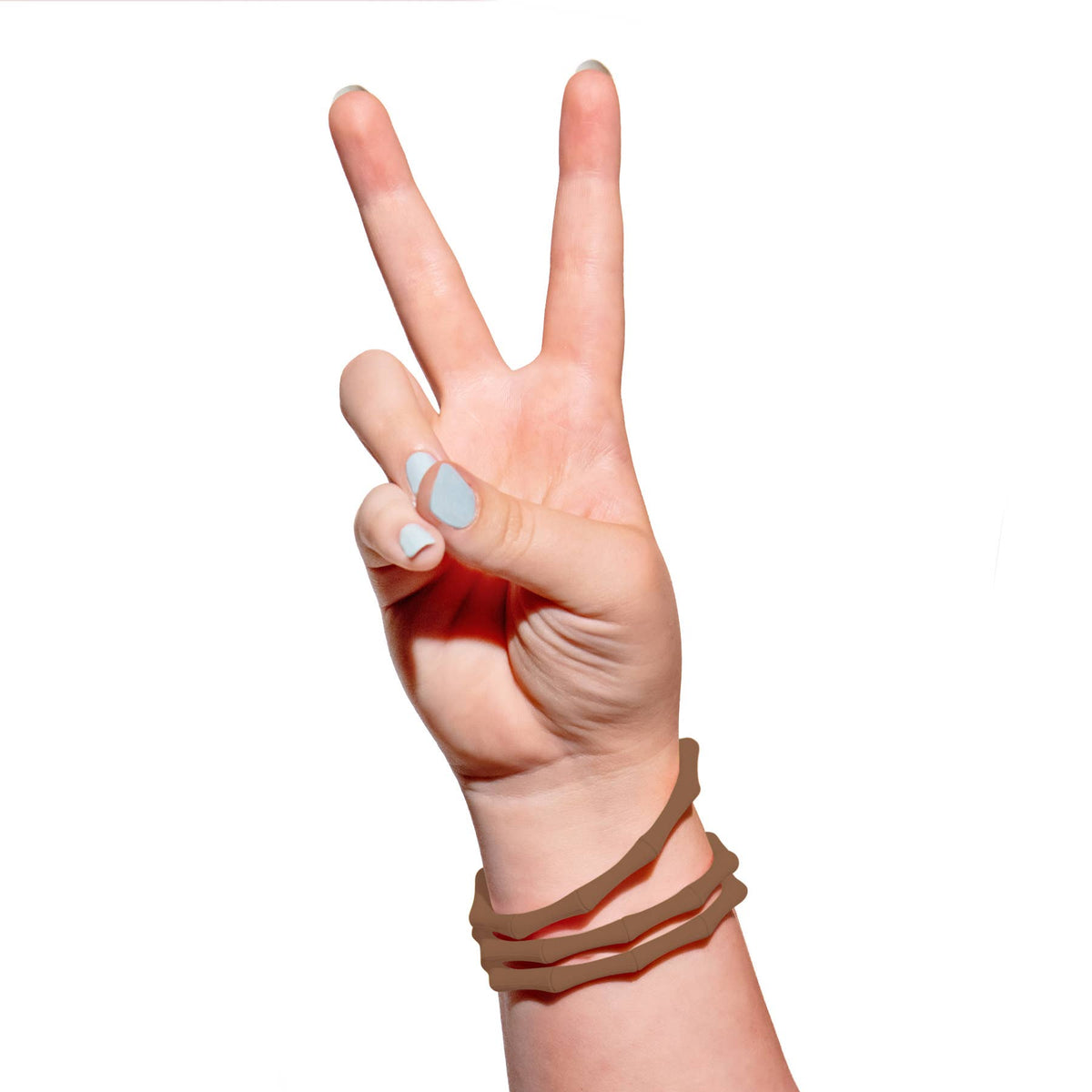 Waterproof Bamboo Bracelet | Travel-Ready Wristwear: Coral