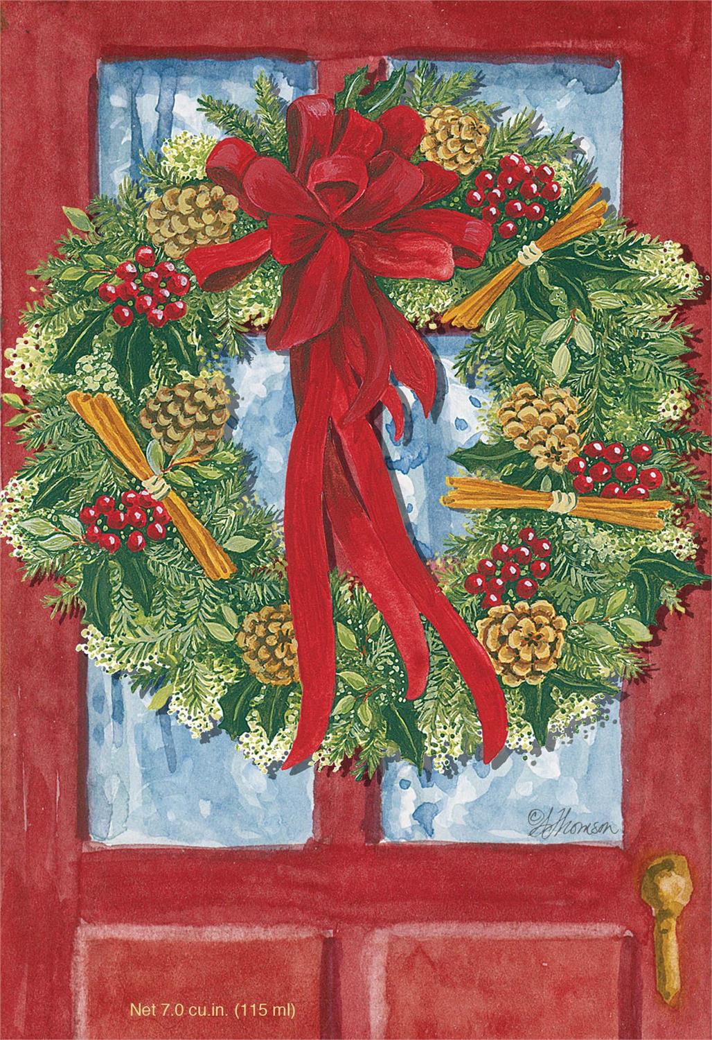 Fresh Scents-  Red Door Wreath