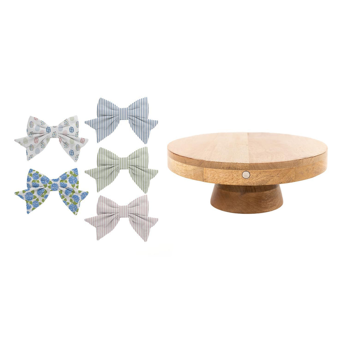 Mary Square Magnetic Cake Stand & Bow