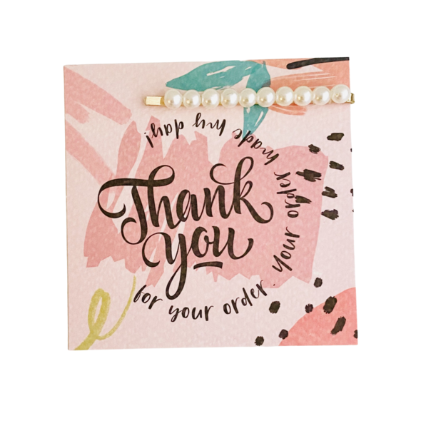 Thank You Pearl Clip