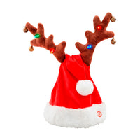Mudpie Singing Santa Deer Hat