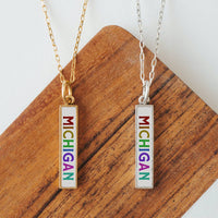 Framed Color Pendant Charm *Customizable: Antique Gold / Pendant Only